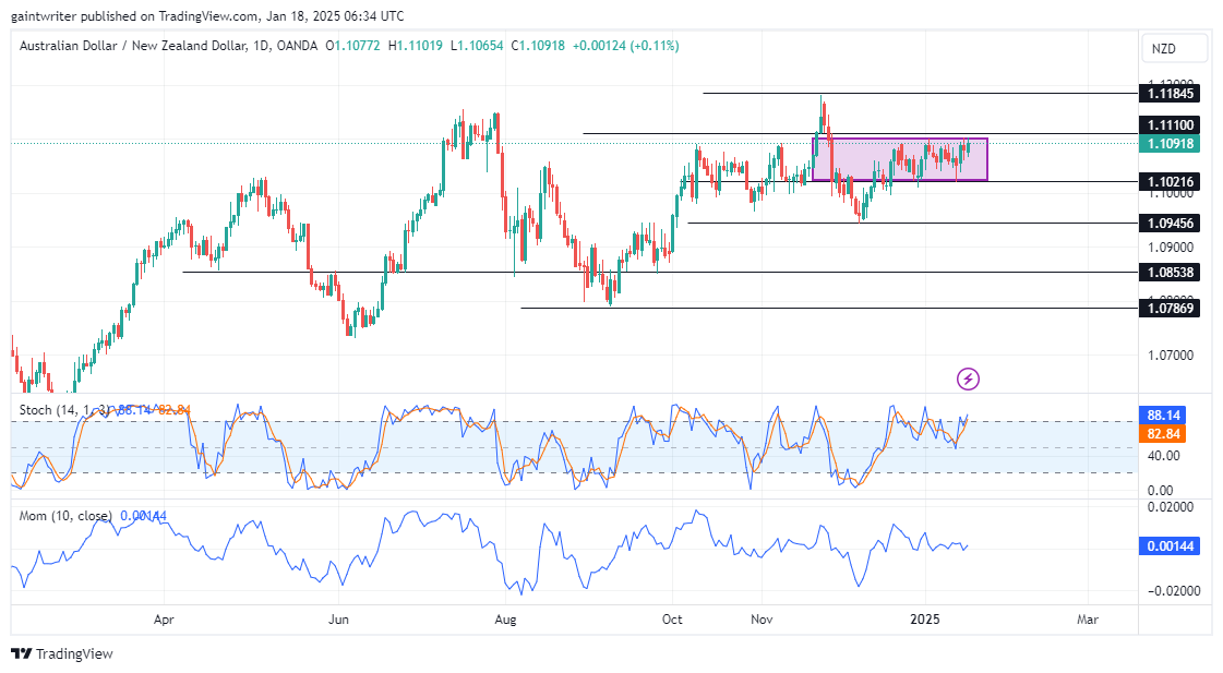 Weekly analysis for AUDNZD, EURNZD, NZDCHF, EURGBP, and AUDCAD (January 10 - 16, 2025)