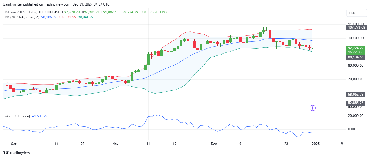 BTCUSD Buyers Eye Recovery Amid Weak Momentum