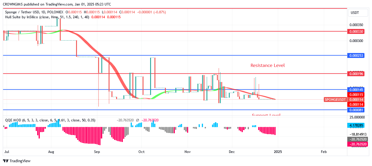 Sponge (SPONGEUSDT) Price Is Growing Higher