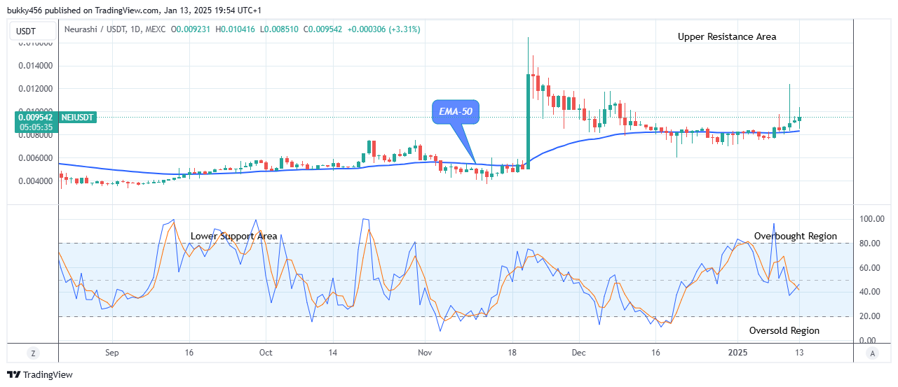 Neurashi (NEIUSD) Remains Firm above the $0.0092 Supply Level