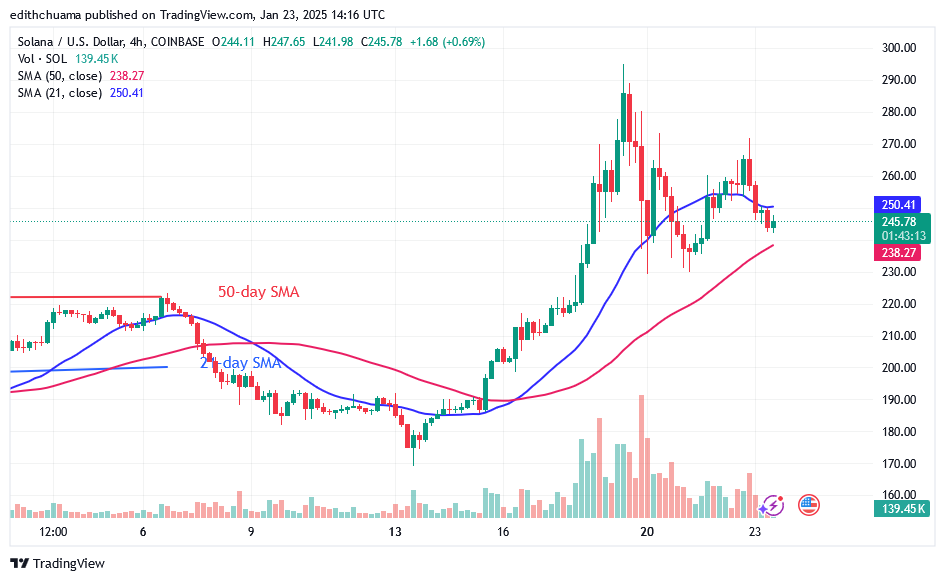 Solana Pauses below the Overhead Resistance of $260