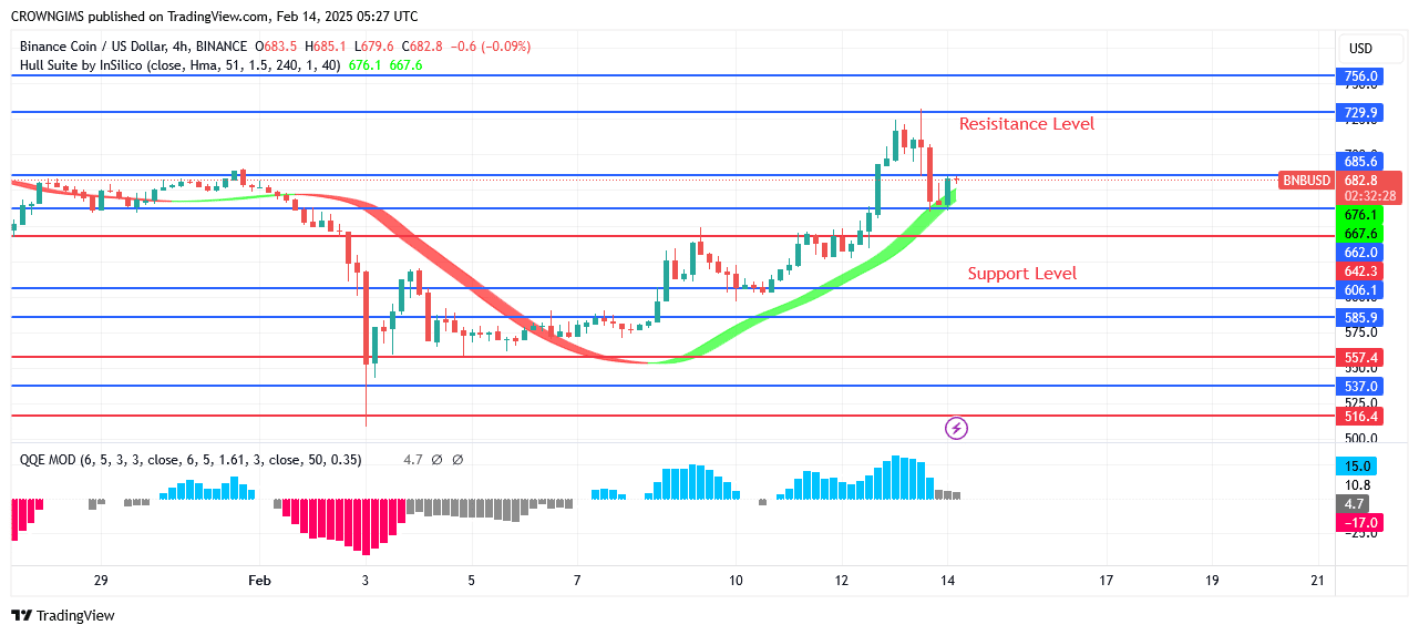 BNB (BNBUSD) Price: Bulls Dominate Market