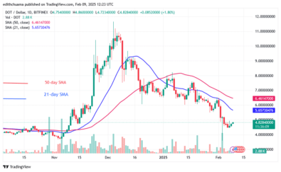 Polkadot Bounces Back after Plunging above .60