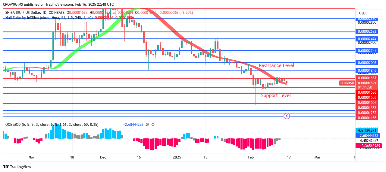 Shiba Inu (SHIB) Price May Bounce Up at $0.000015