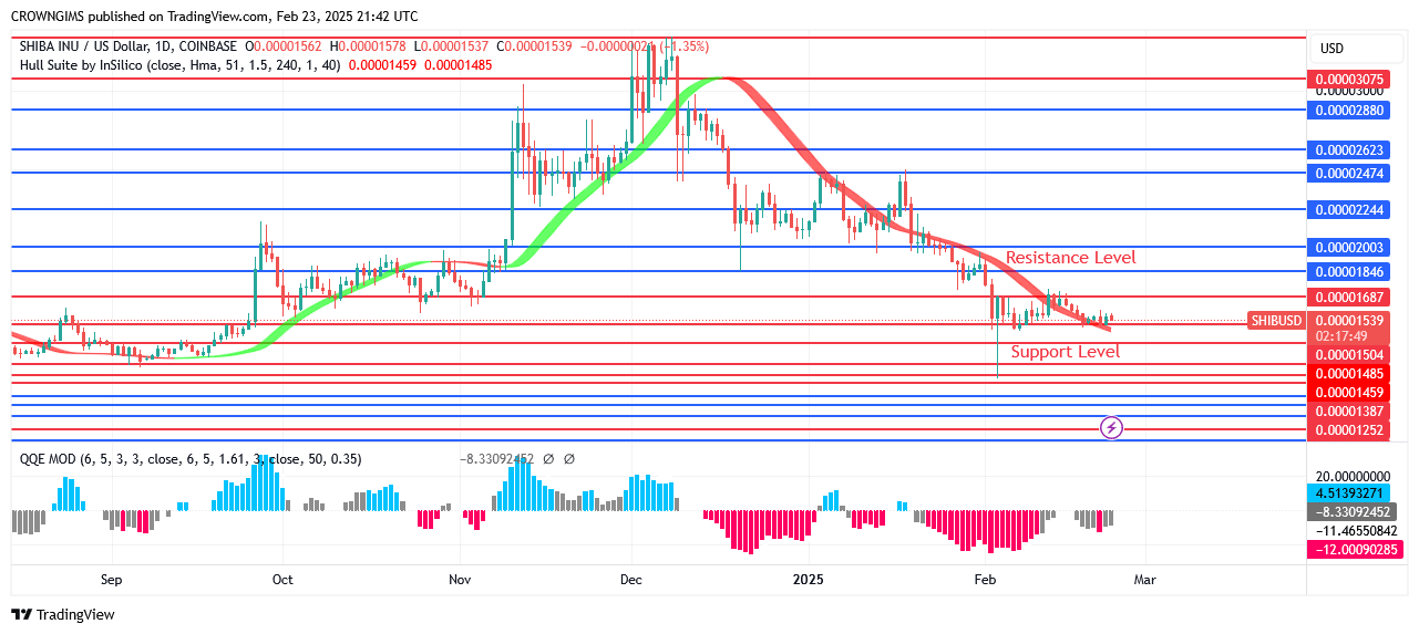 Shiba Inu (SHIB) Price May Retest Previous Low at $0.000013