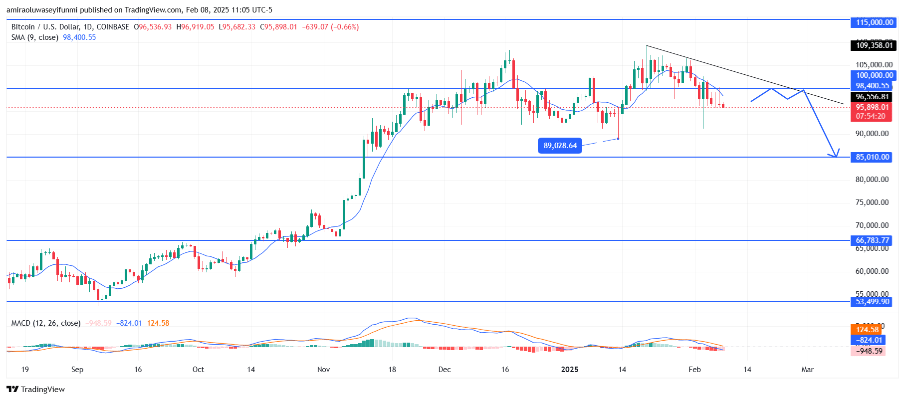 Bitcoin (BTC) Becomes Overvalued As Network Activity Begins To Decline