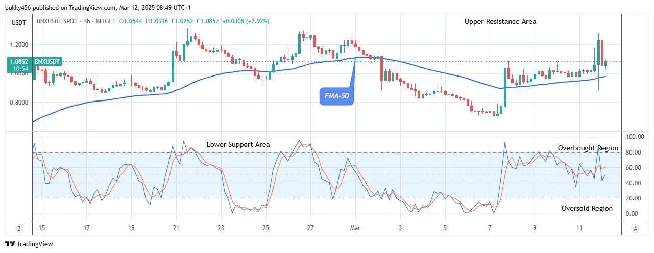 BinaryX (BNXUSD) Price Rises, Retarding the Bearish Moves