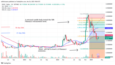 DOGE Faces a Possible Decline at the $0.20 Barrier