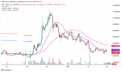 Polkadot Stabilizes Above .00 as It Hits the Oversold Region