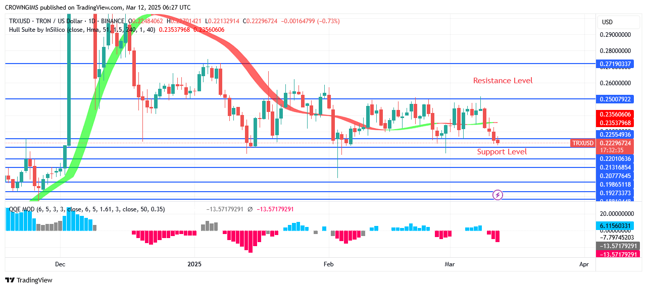 TRON Price: Bears Are Prevailing