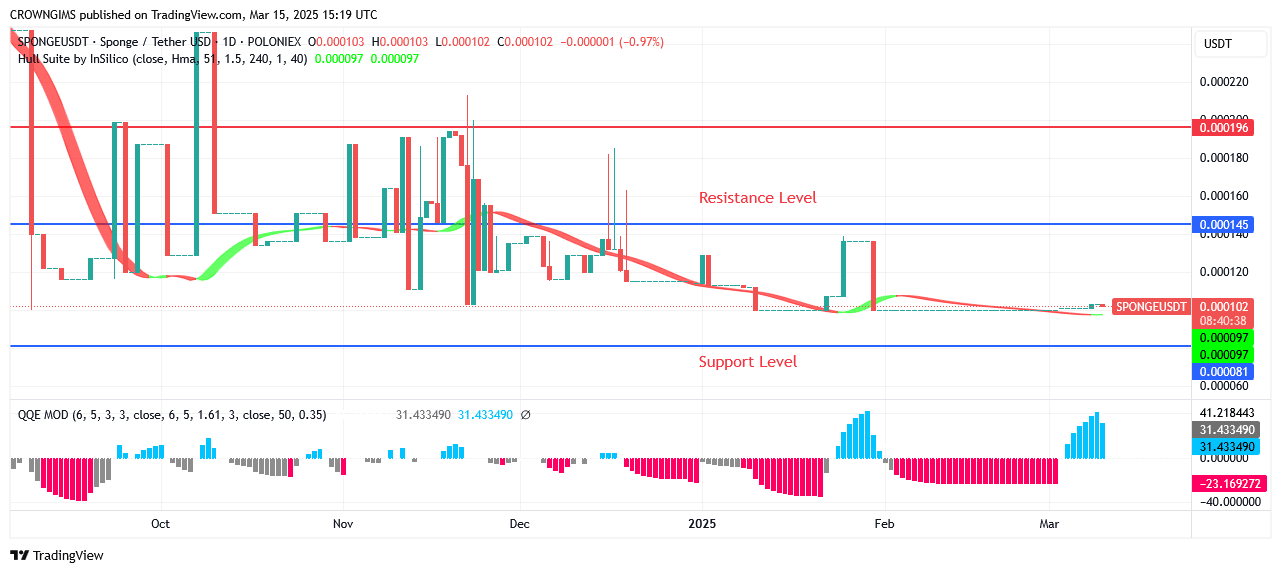 Sponge Price Will Overcome $0.000145 Point Soon