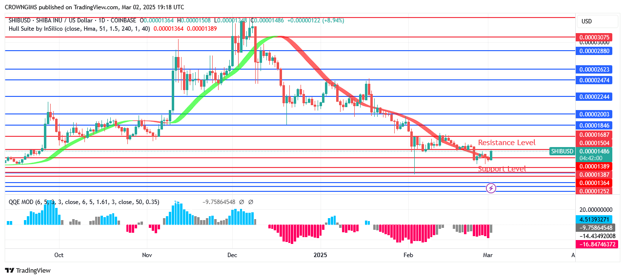 Shiba Inu (SHIB) Price Is Rebounding at $0.000013