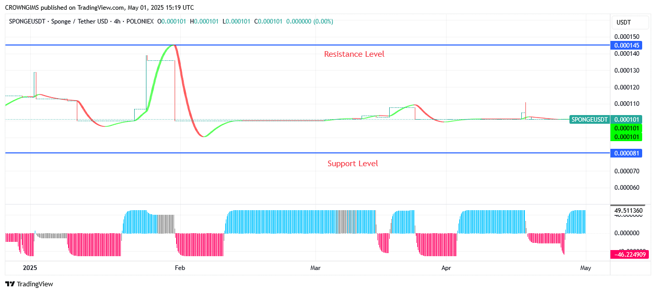 Sponge (SPONGEUSDT) Price Could Rise Above $0.000330