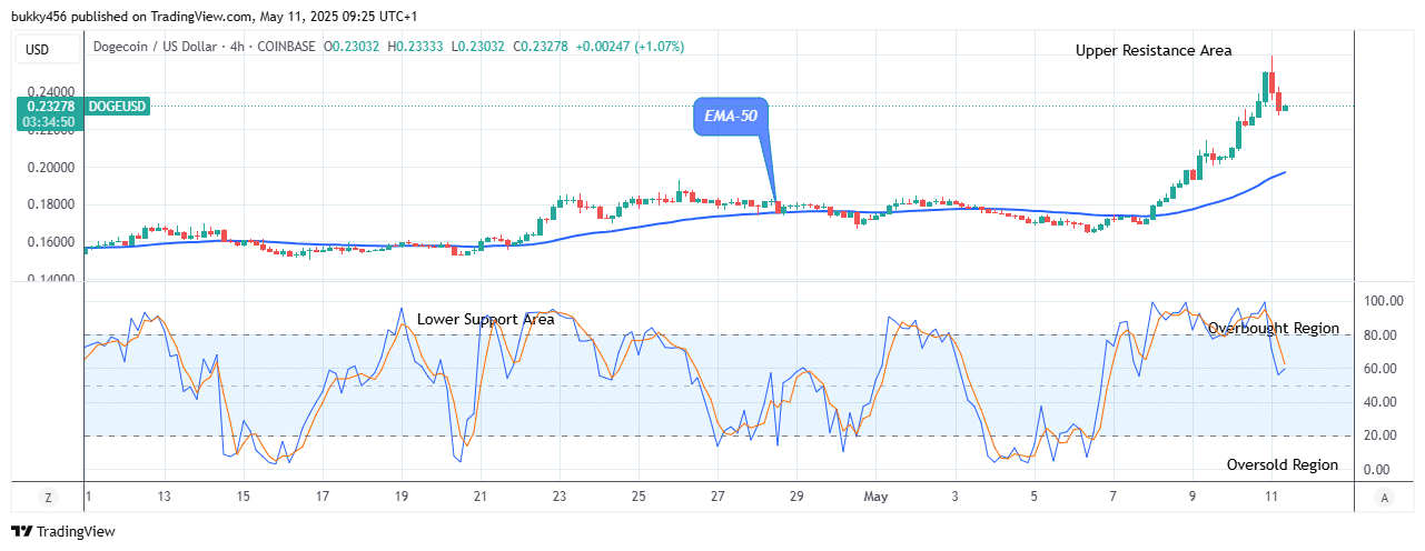 Dogecoin (DOGEUSD) Price to Bounce up to Level $0.251