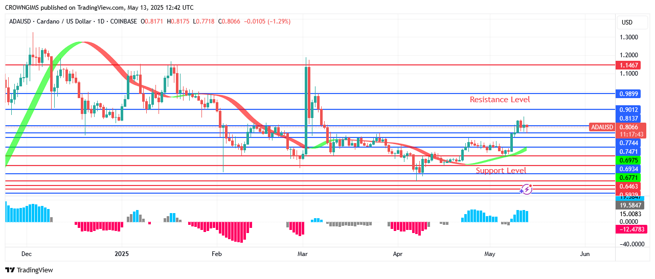 Cardano Price Is Trying to Break Through $0.80 Point