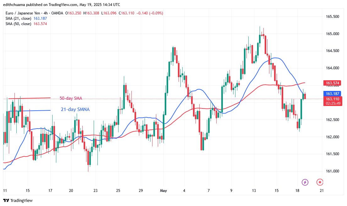 The EUR/JPY Loses Ground Below the 163.00 Barrier