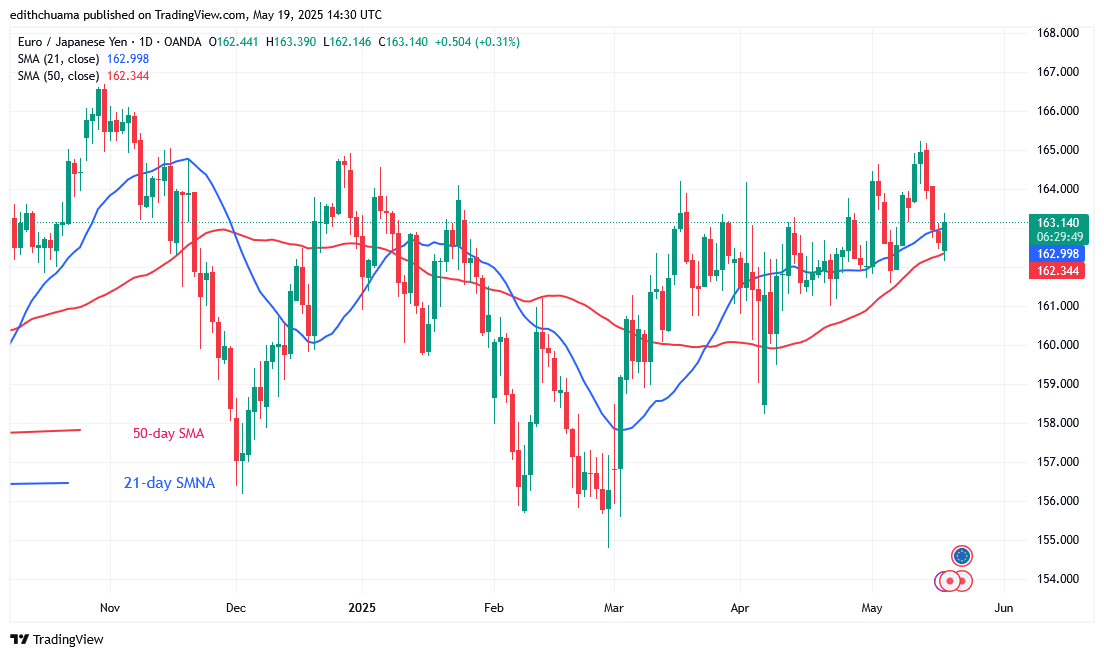 The EUR/JPY Loses Ground Below the 163.00 Barrier