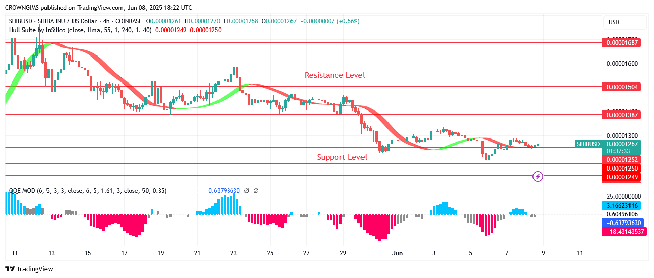 Shiba Inu (SHIB) Price May Reverse at $0.000012 Support Level