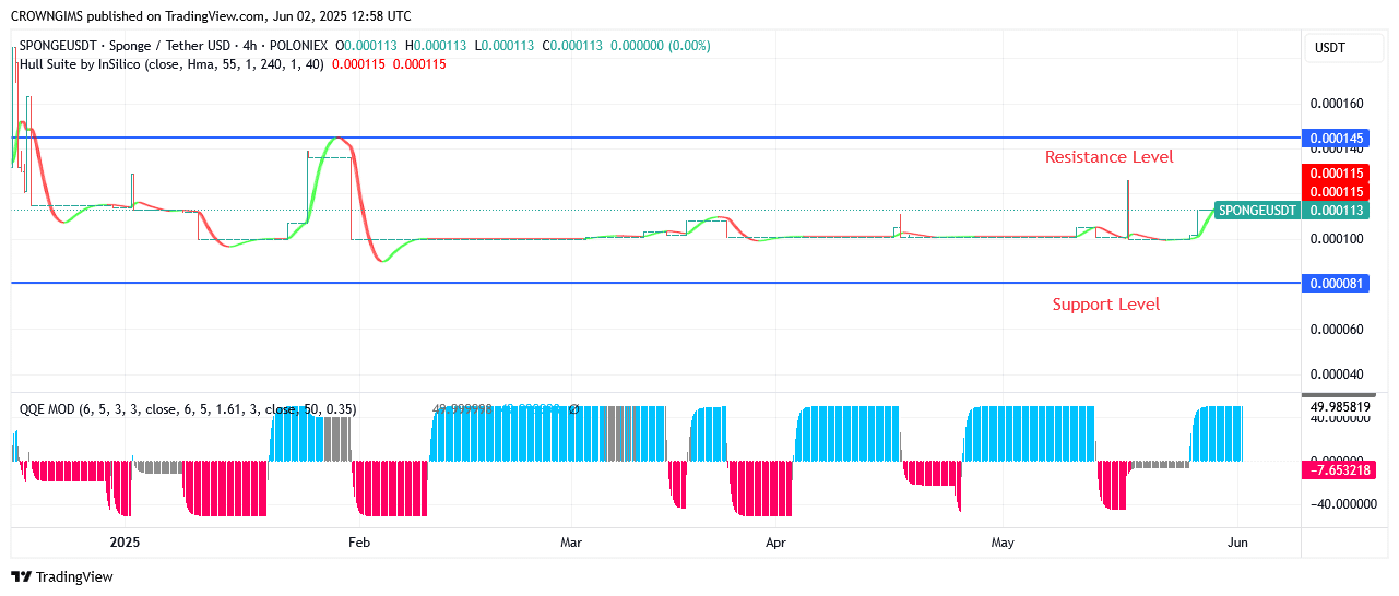 Sponge (SPONGEUSDT) Price Is Heading Towards North