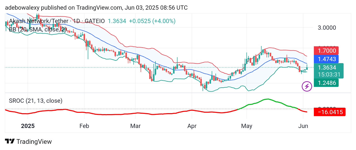 Akash Network (AKT) Holds Fast to Gains