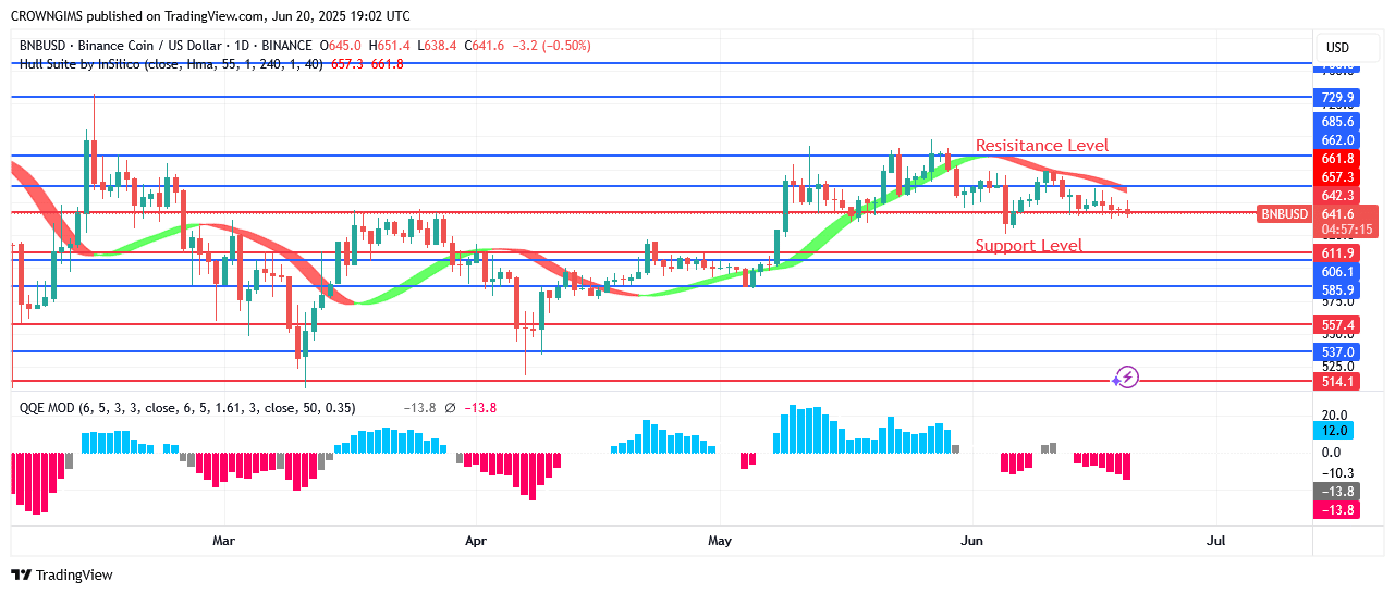 BNB (BNBUSD) Price May Commence a Bearish Trend