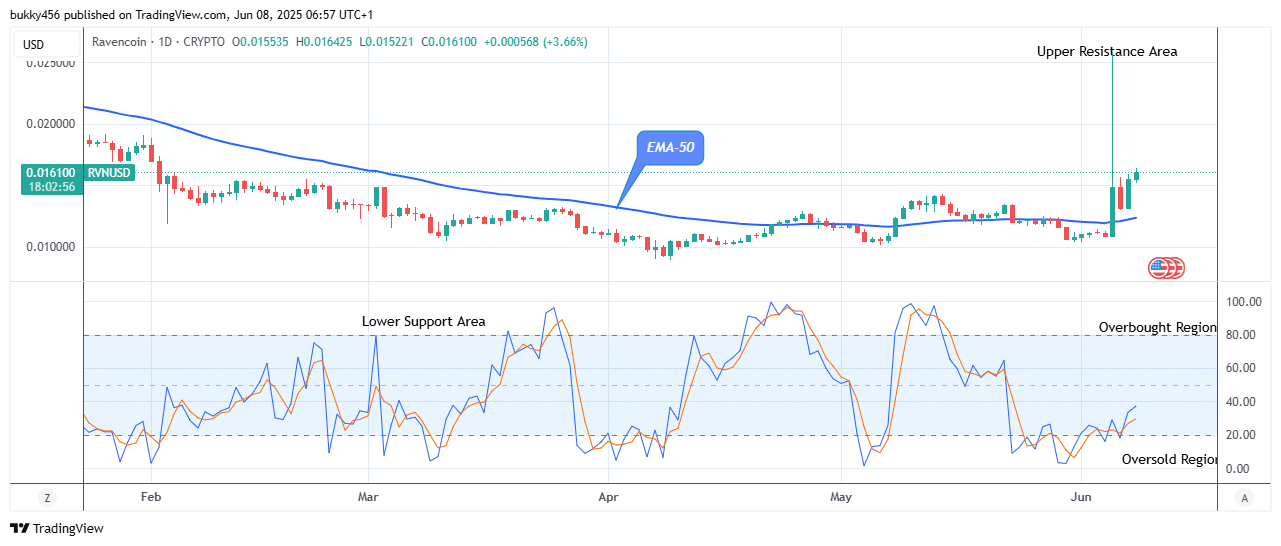 Ravencoin (RVNUSD) Soars as Bullish Sentiment Hits New Heights
