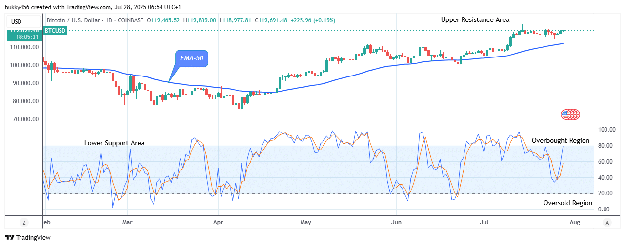 Bitcoin (BTCUSD) Price Bounces up Again