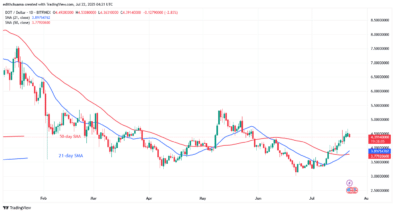 Polkadot Retreats but Stays Above the .00 Low