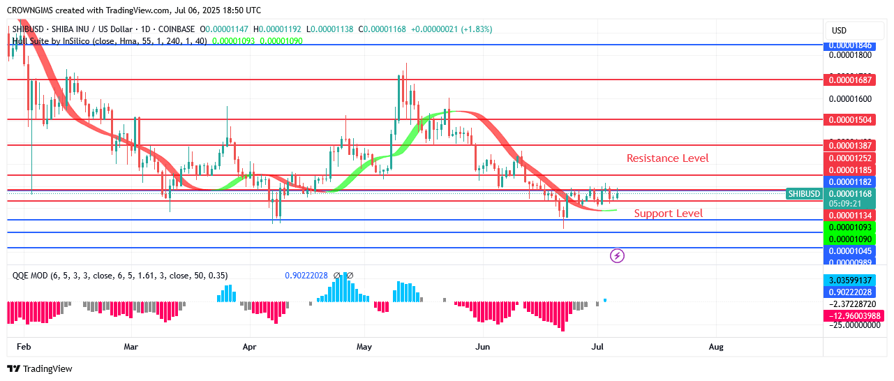 Shiba Inu (SHIB) Price May Experience Rejection at $0.000009 Point