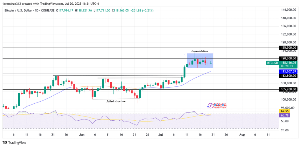 ‎Bitcoin Stalls Below $120K as Market Enters Consolidation Phase