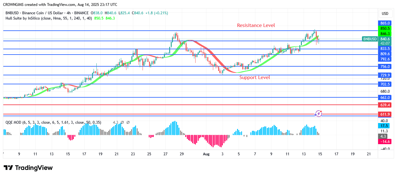 BNB (BNBUSD) Price: Buyers Are Prevailing Over Sellers