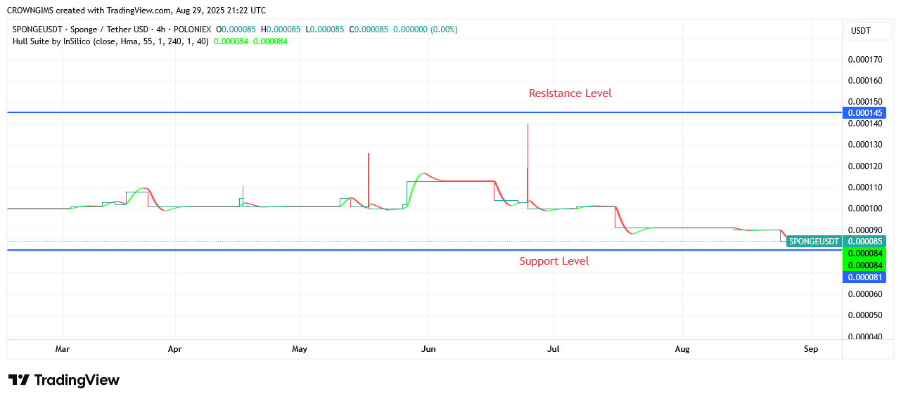 SPONGEUSDT Price: Bullish Momentum Is Triggered
