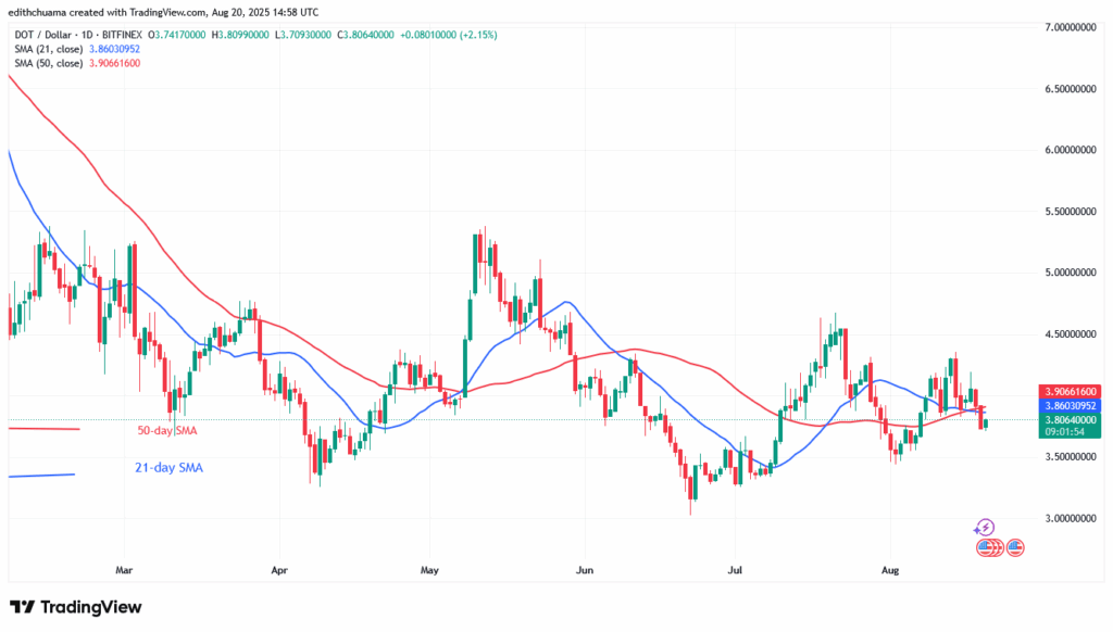 Polkadot Rises but Faces the $3.90 Barrier