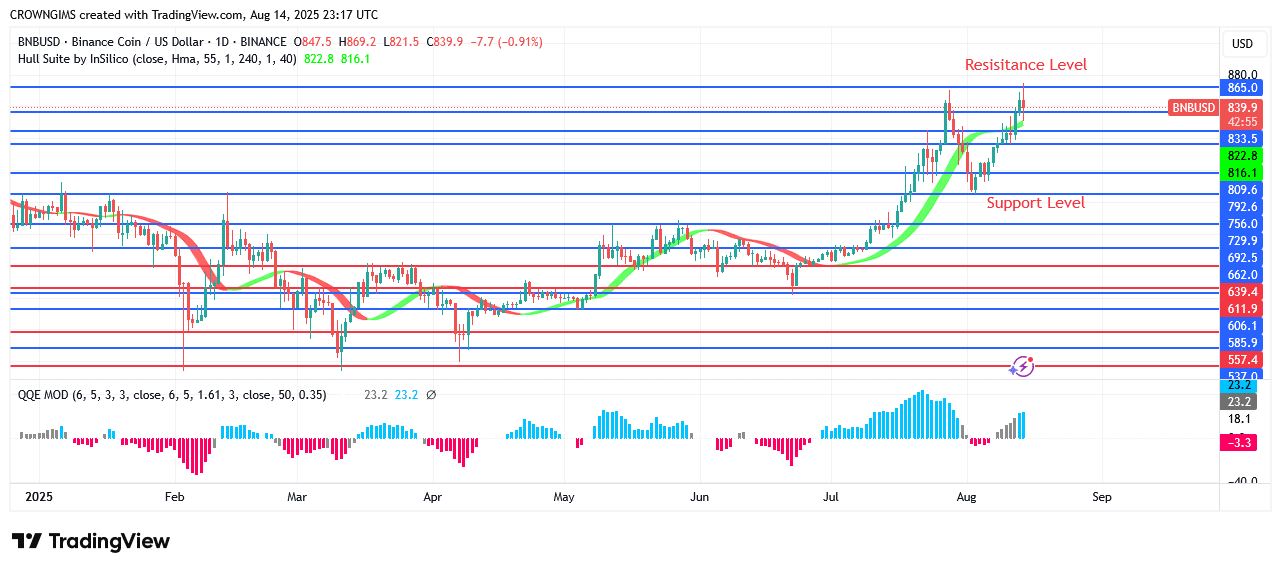 BNB (BNBUSD) Price: Buyers Are Prevailing Over Sellers