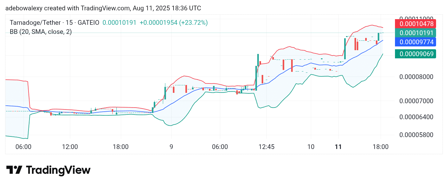 Tamadoge (TAMA) Price Outlook for August 28, 2025: TAMA/USDT Bulls Are Keeping It Together