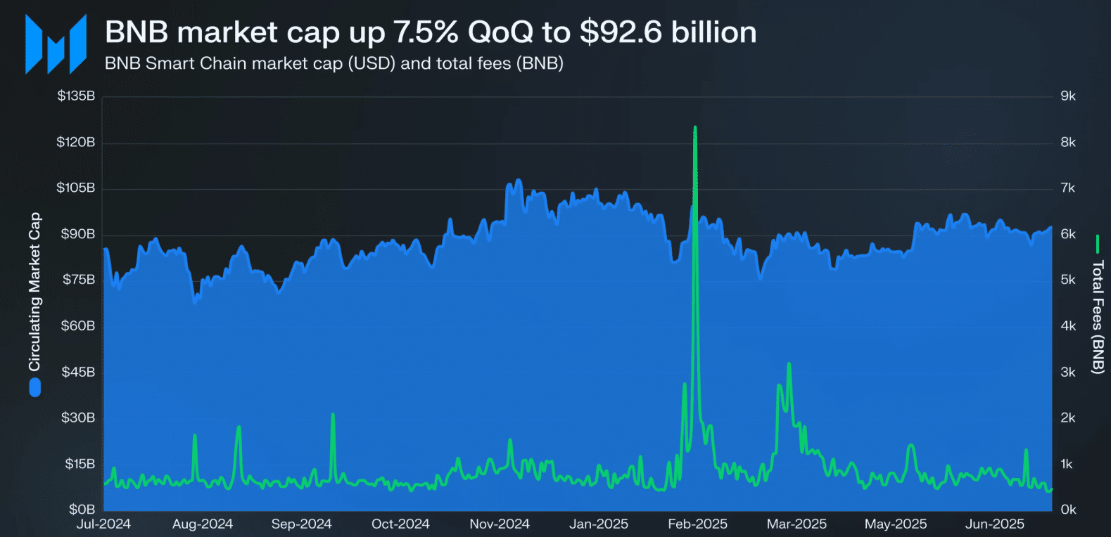 BNB Chain Posts Strong Q2 Performance Despite Revenue Decline