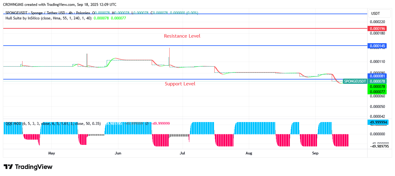 SPONGEUSDT Price: More Purchaser Enter Market