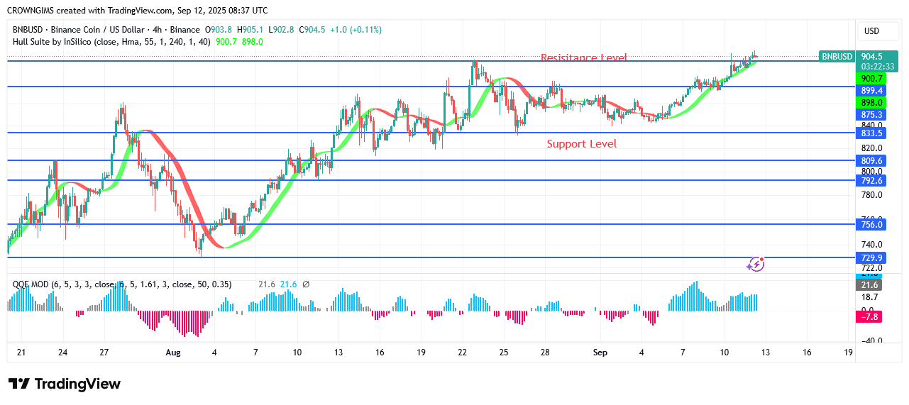 BNB (BNBUSD) Price May Break Up Previous High
