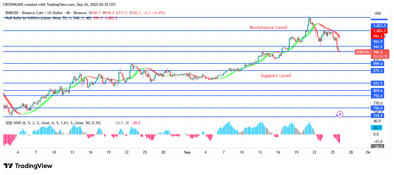 BNB (BNBUSD) Price: Bears Defend 00.0 Zone