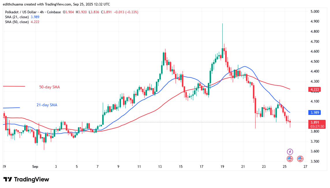 Polkadot Dips and Finds Support above .80