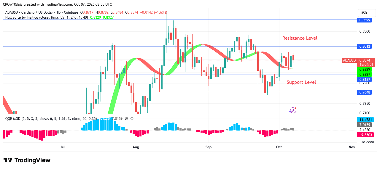 Cardano Price May Break Down $0.77 Point