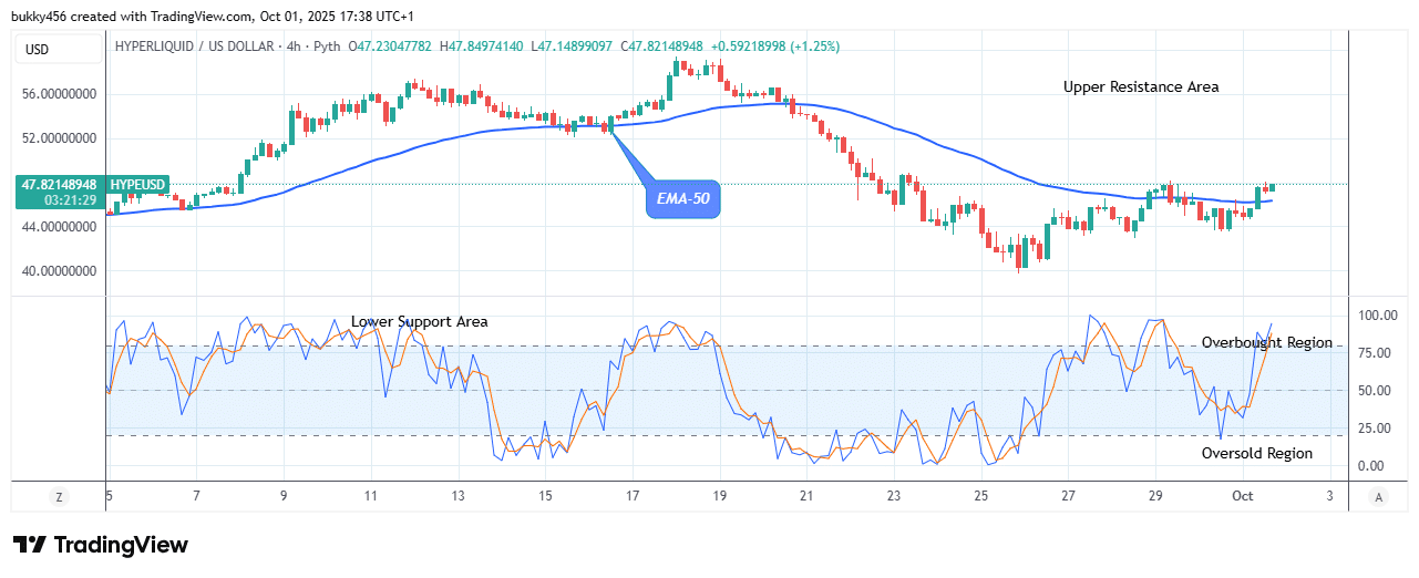 Hyperliquid (HYPEUSD) Shows a Bullish Flag