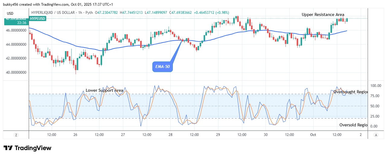 Hyperliquid (HYPEUSD) Shows a Bullish Flag