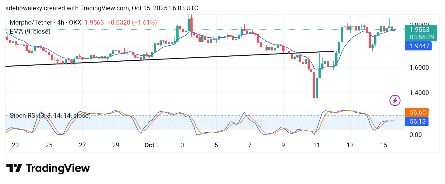 MORPHO/USDT Keeps to a Promising Outlook 