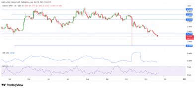 Sui (SUI/USDT) Testing Support as Weakness Mounts