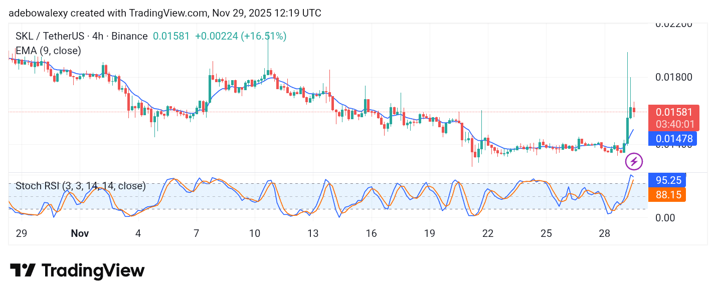 Skale Network (SKL) Gains Shrink