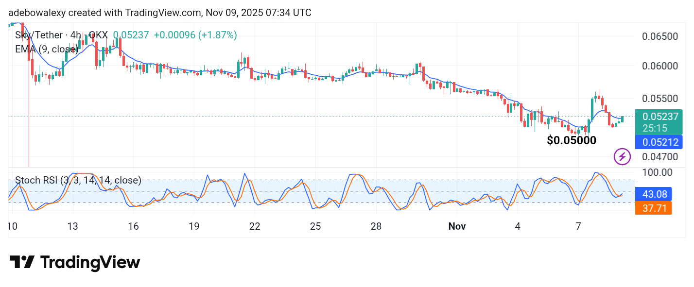 SKYUSDT Hopes to Extend Gains From Its All-Time Low