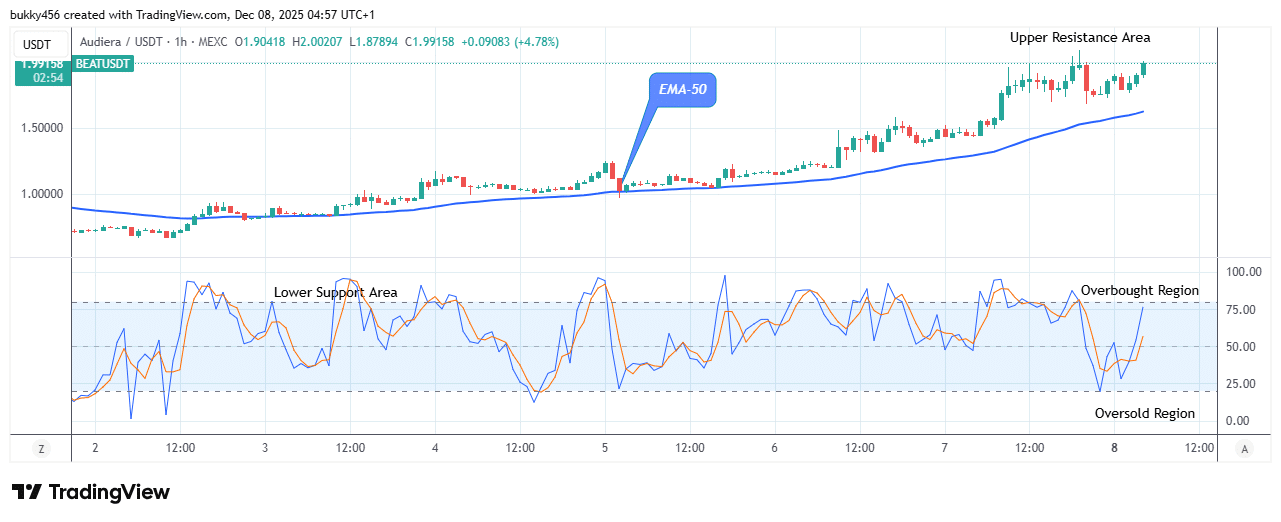 Audiera (BEATUSDT) Price to Further Bounce up to Level .10