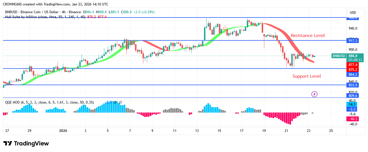 BNB (BNBUSD) Price Rebound at 0 Point