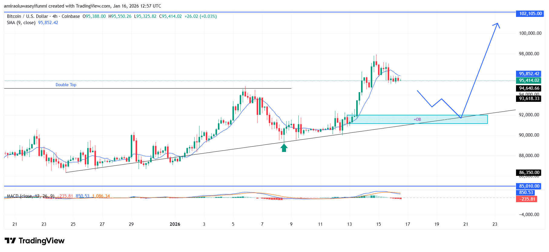 BTCUSD Shows Emerging Bullish Structure Supported by Technical Indicators